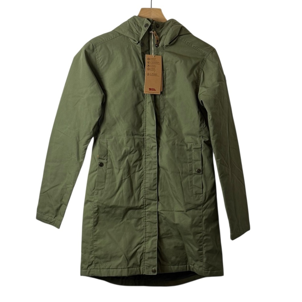 FJALLRAVEN Women’s XS Kiruna Padded Parka - GREEN 89644 $350 Msrp G-1000